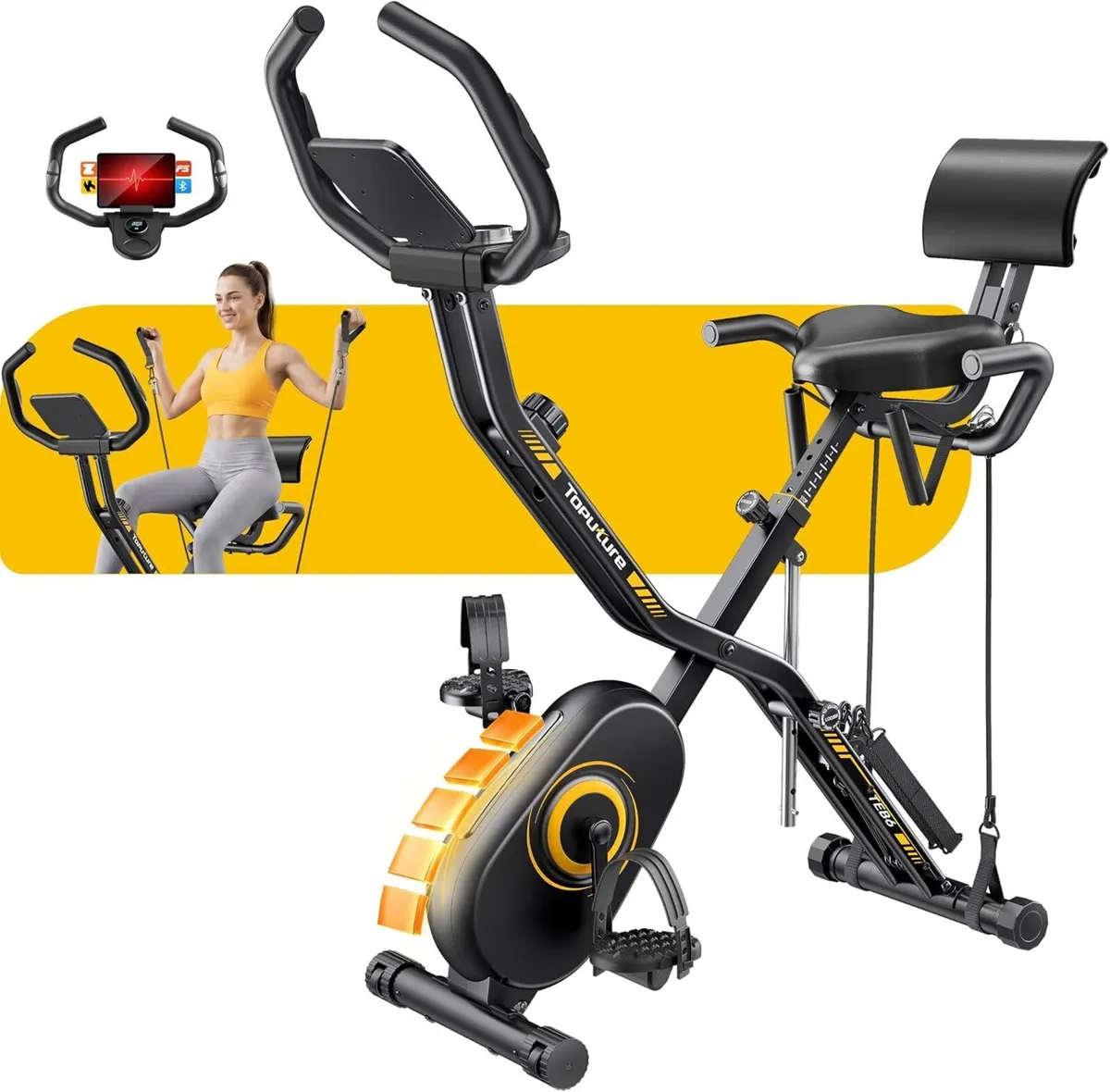 Exercise Bike 5-In-1 Folding for Home Use - Image 1