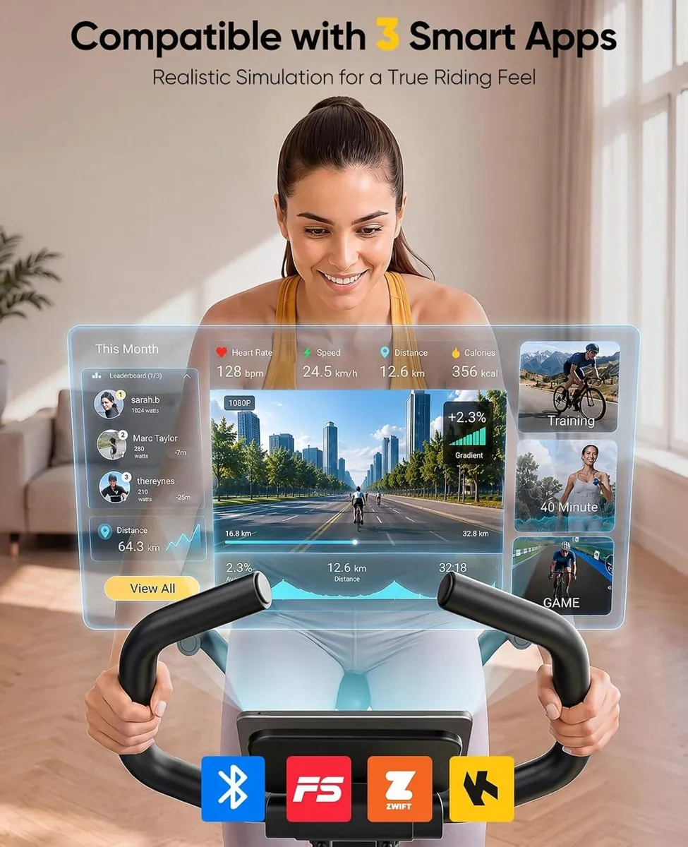 Exercise Bike 5-In-1 Folding for Home Use - Image 2