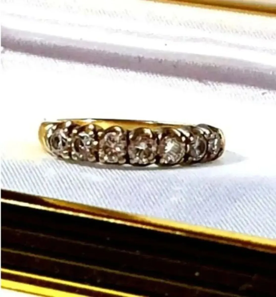 Victorian 18ct Gold Diamond Ring - Image 4