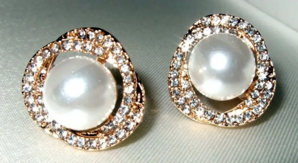 Vintage Harrods Clip-On Earrings – Unworn / New - Image 1