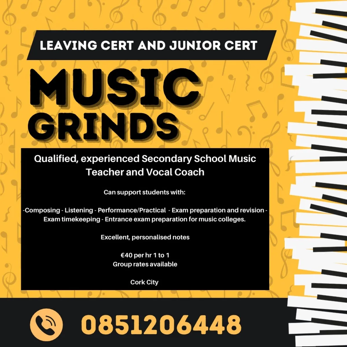 Music Grinds Cork City. LC and JC