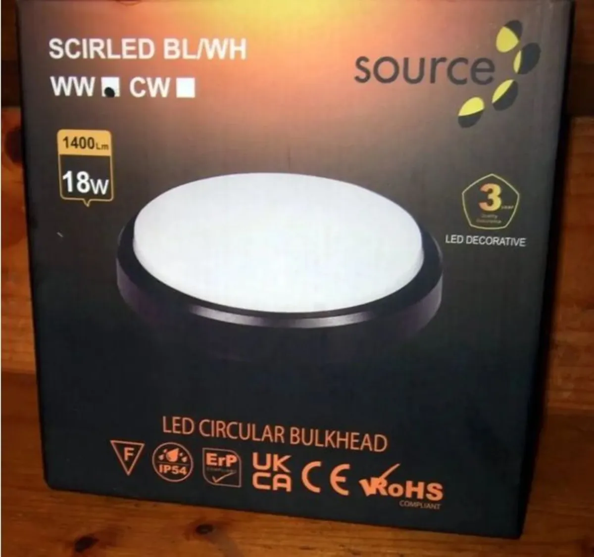 Brand New 18W LED Circular Bulkhead Light – BNIB - Image 3