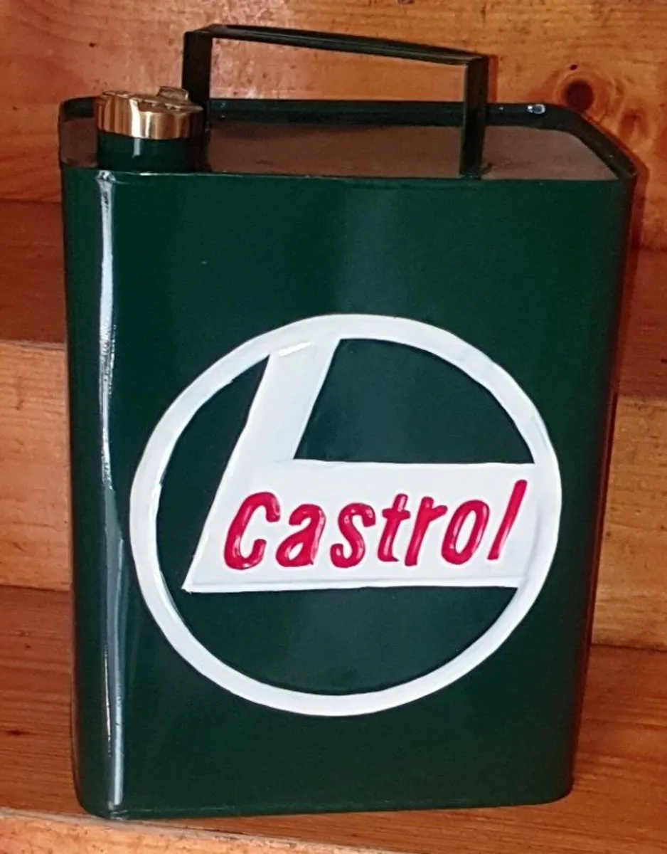 Vintage Castrol Motor Oil Can - Image 3
