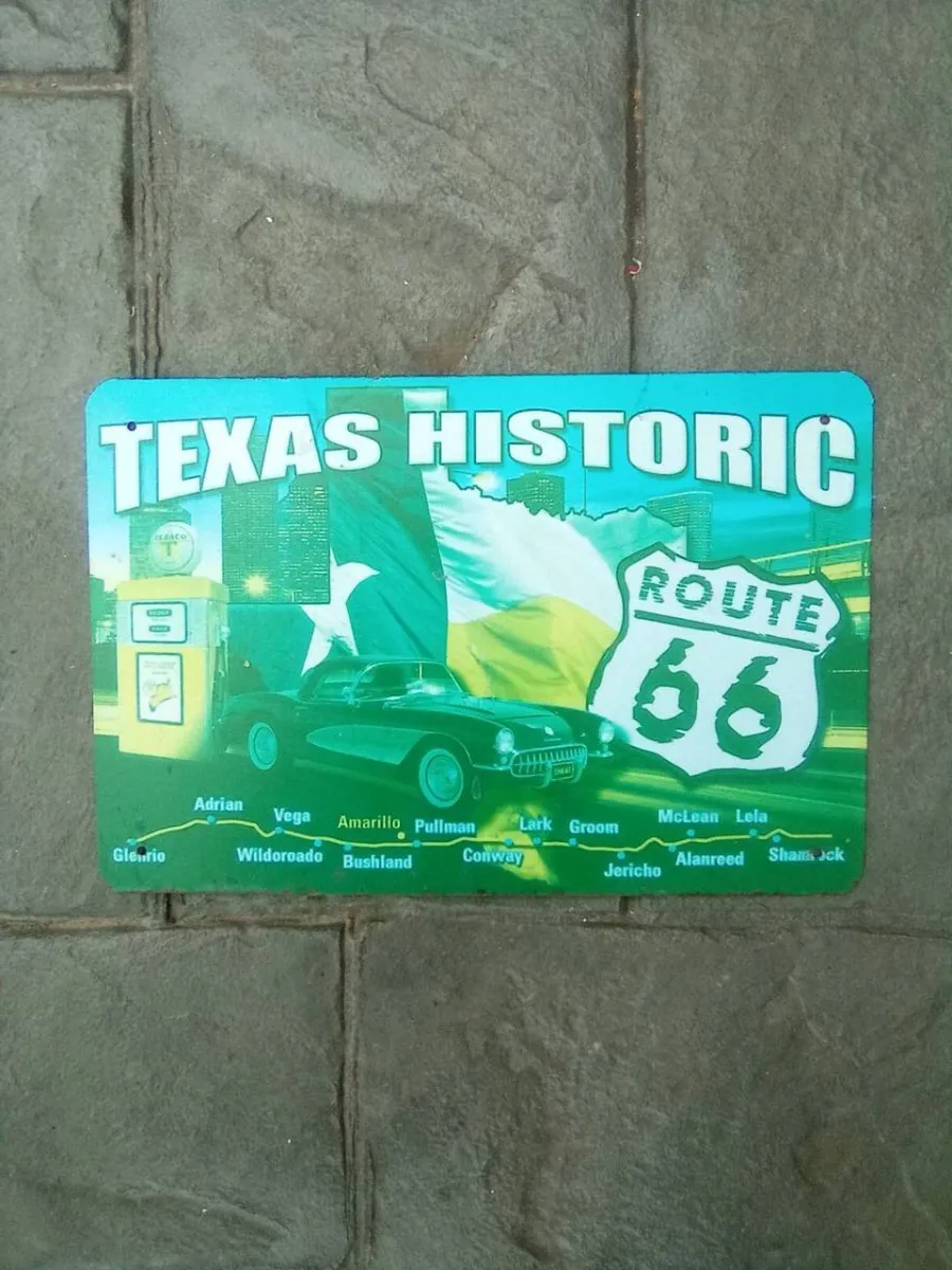 2.  ROUTE.  66.  TIN.  SIGNS. - Image 3