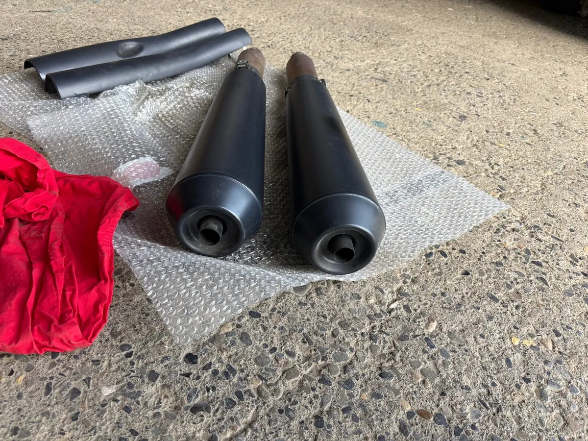 Moto Guzzi Rear Shocks and Exhaust - Image 3