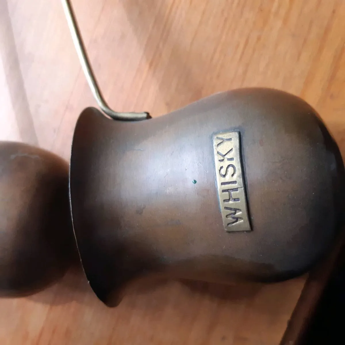 Set of 3 Antique Copper & Brass Spirit Measures. - Image 2