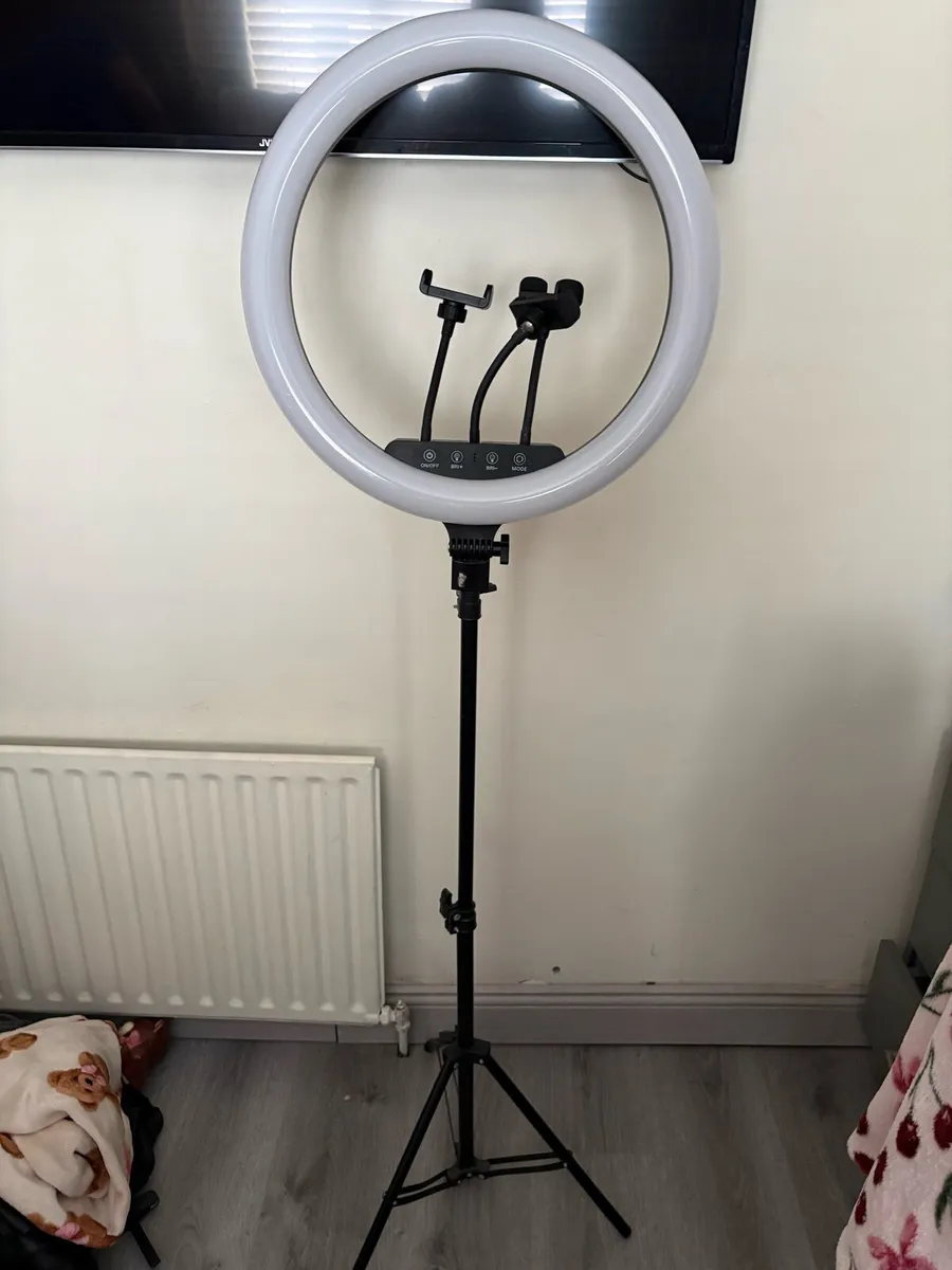 Ring Light with Tripod & Phone Holder - Image 1