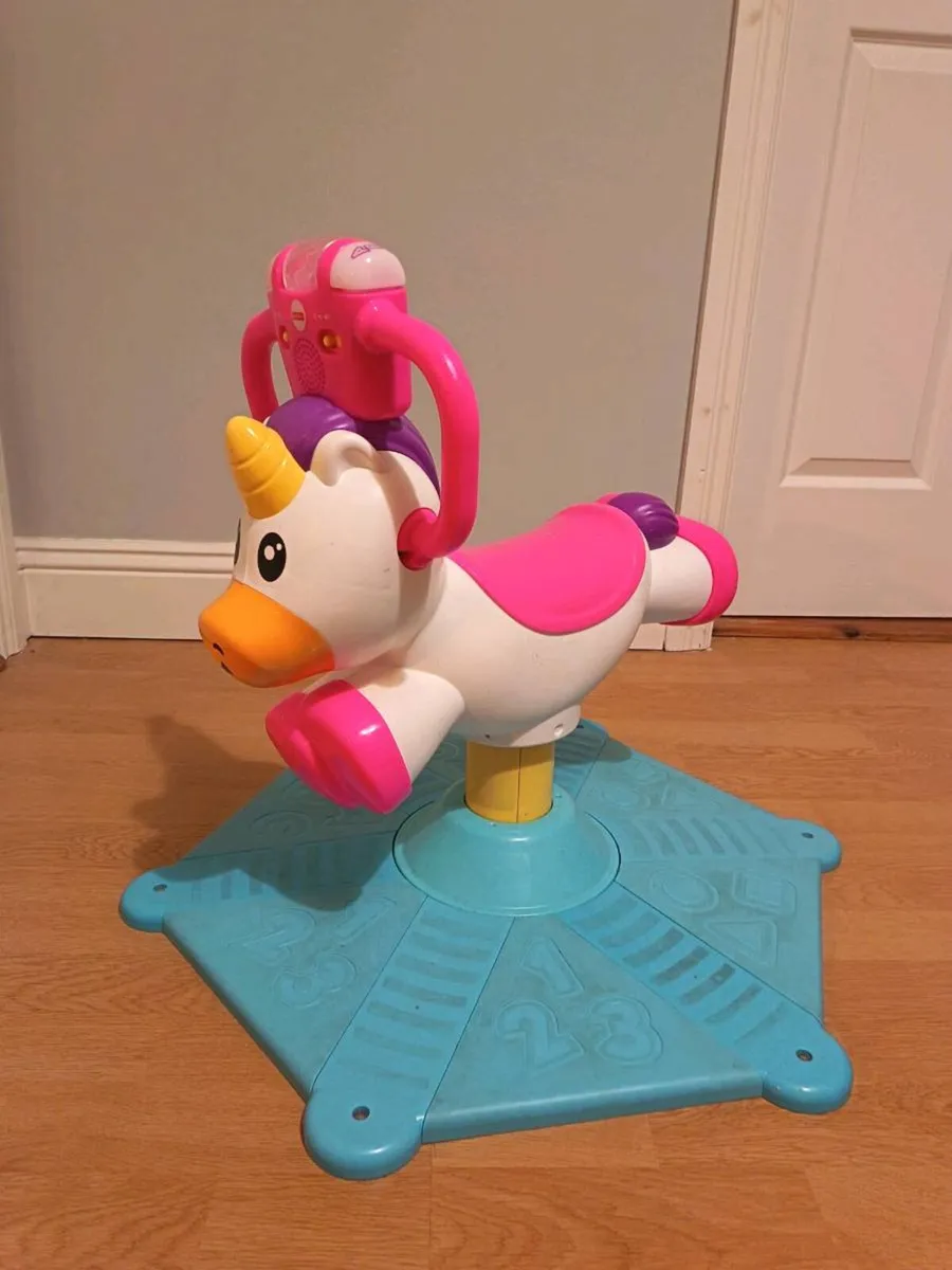 Fisher-Price Bounce & Spin Unicorn - Image 1