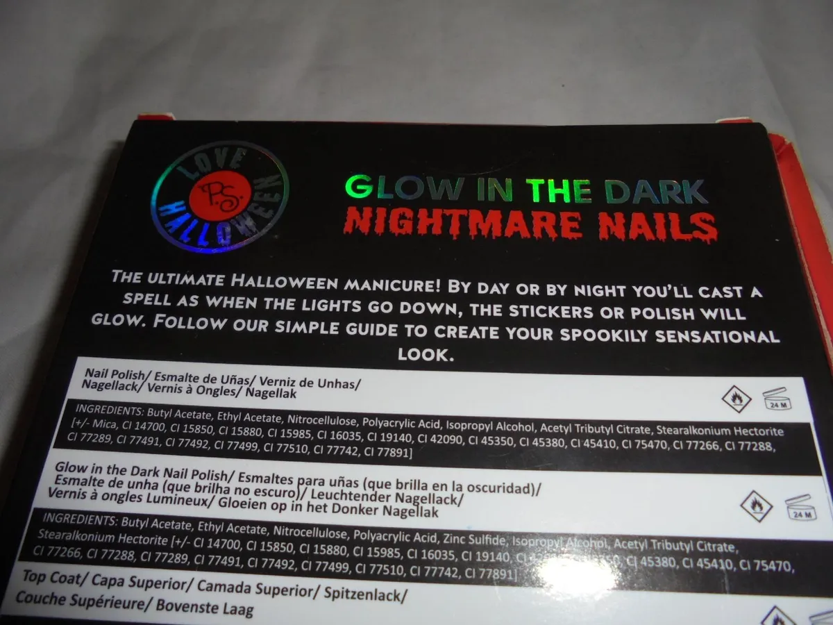 Glow in the Dark Nightmare Nails Set for Sale - Image 3