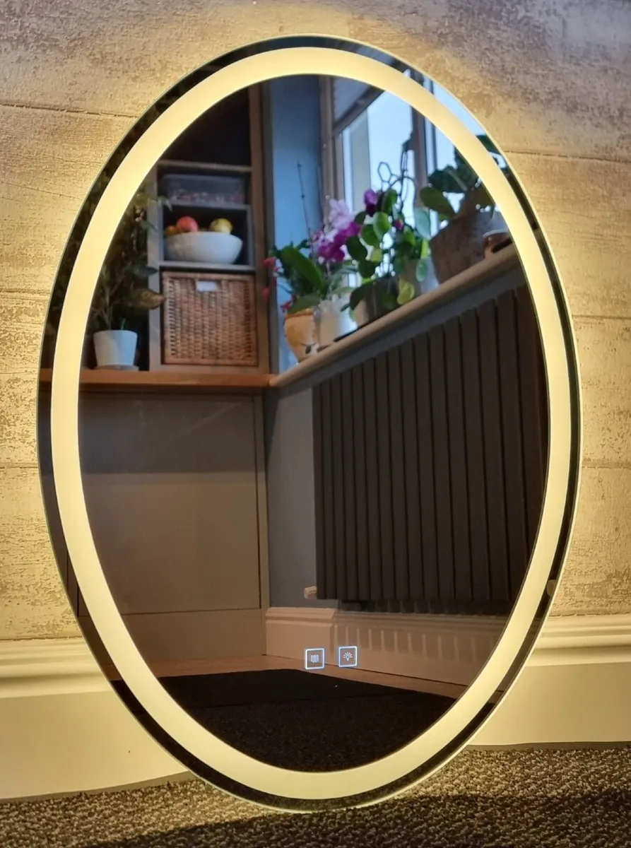 LED Bathroom Mirror 60x80cm Defogger - Image 3