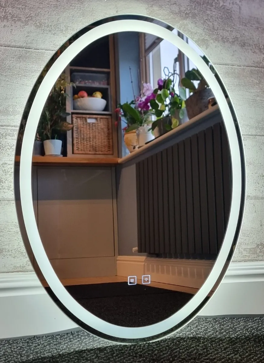 LED Bathroom Mirror 60x80cm Defogger - Image 4