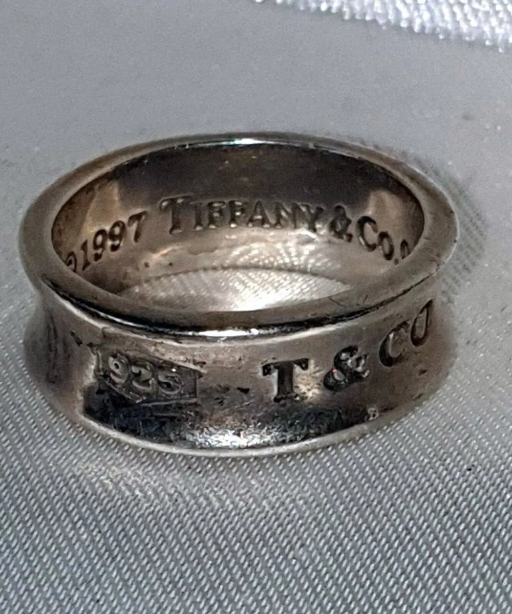 Authentic Vintage Tiffany & Co. 1837 Silver Ring - Image 2