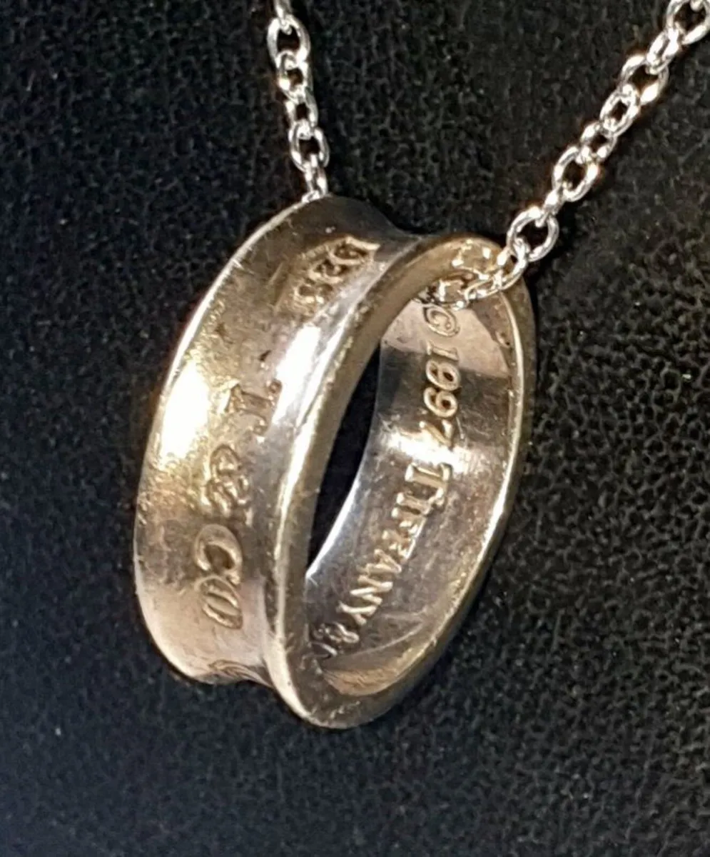 Authentic Vintage Tiffany & Co. 1837 Silver Ring - Image 1