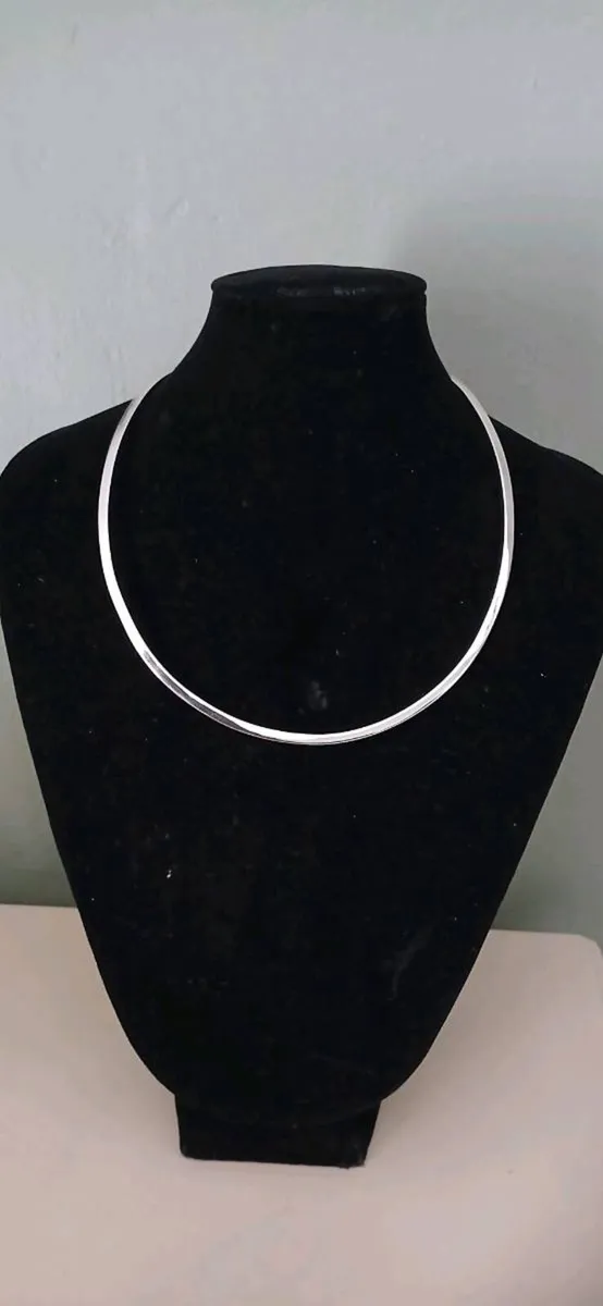 Sterling Silver Torc Necklace - Image 1