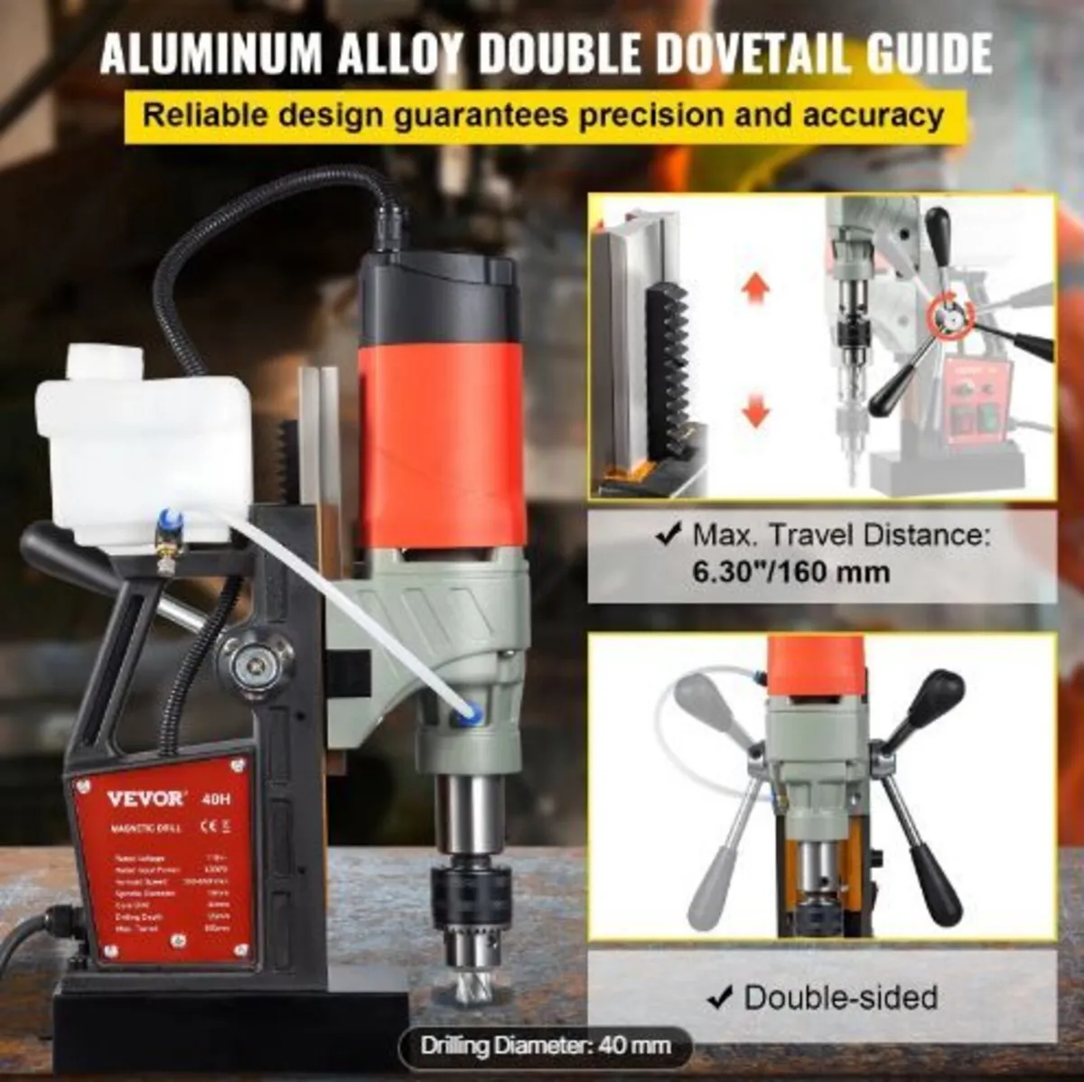Magnetic Drill, 1200W - Image 2