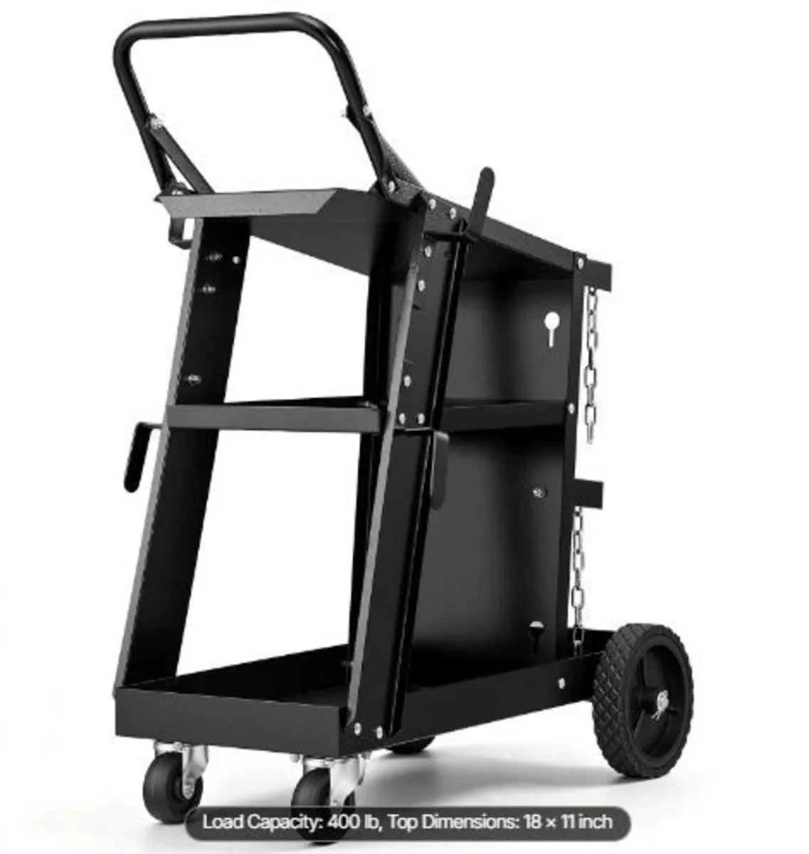 Welding Cart, 3-Tier Heavy Duty Welder Cart - Image 4