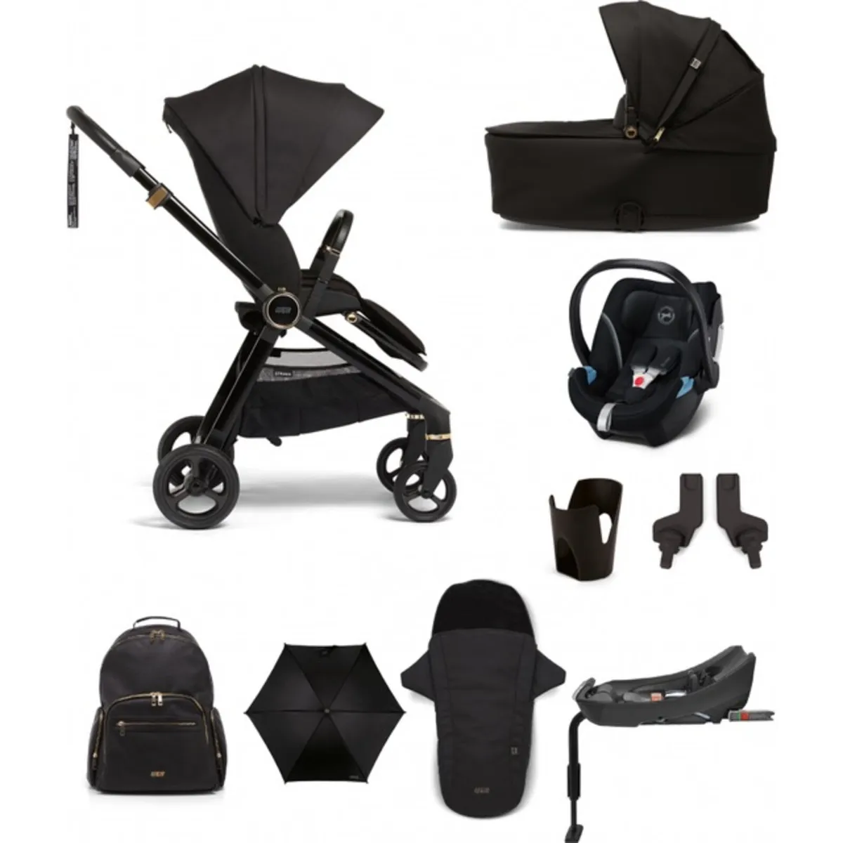 Mamas & Papas Strada Cybex Pram and Car Seat Combo - Image 1