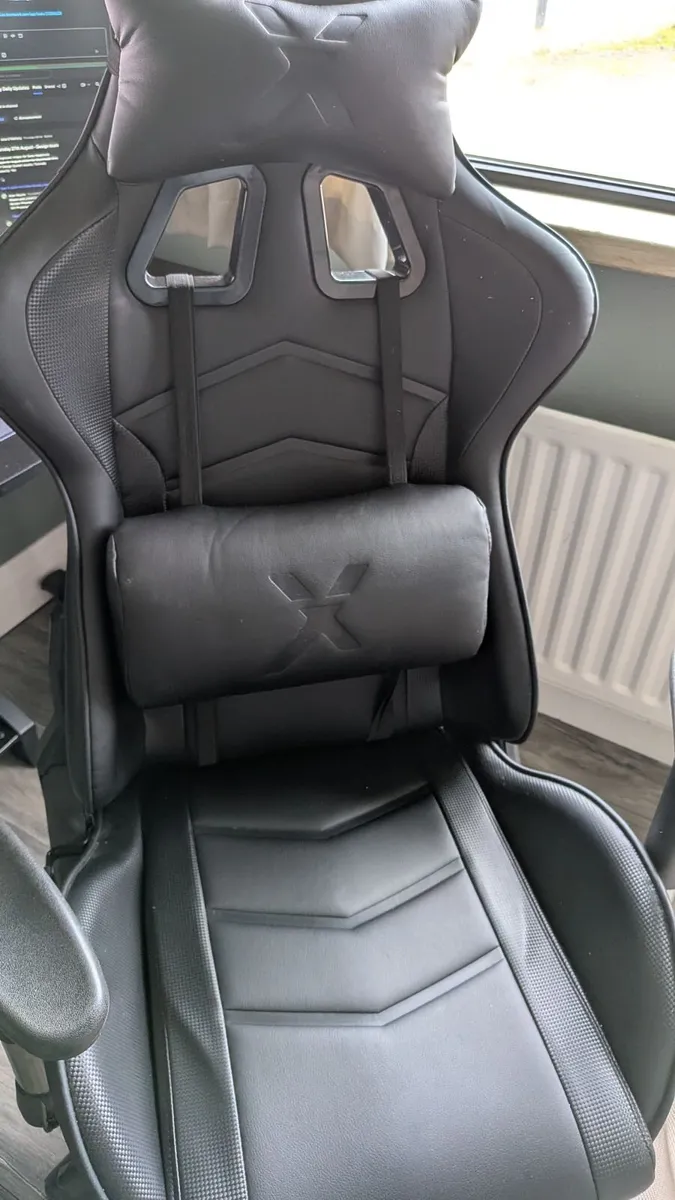 X Rocker Black Leather Office Gaming Chair - Image 1