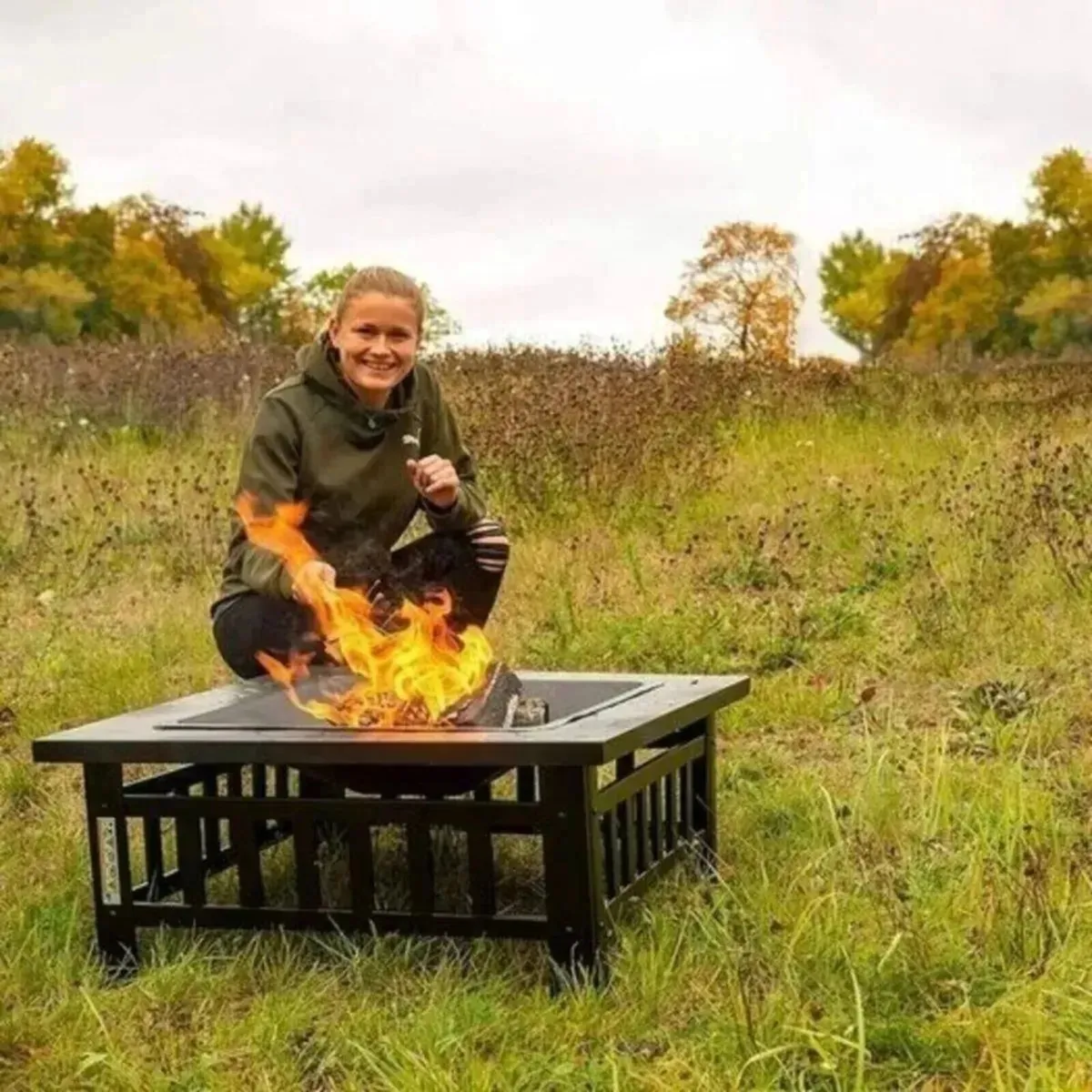 Patio Fire Pit Outdoor Garden Fire Bowl - Image 2