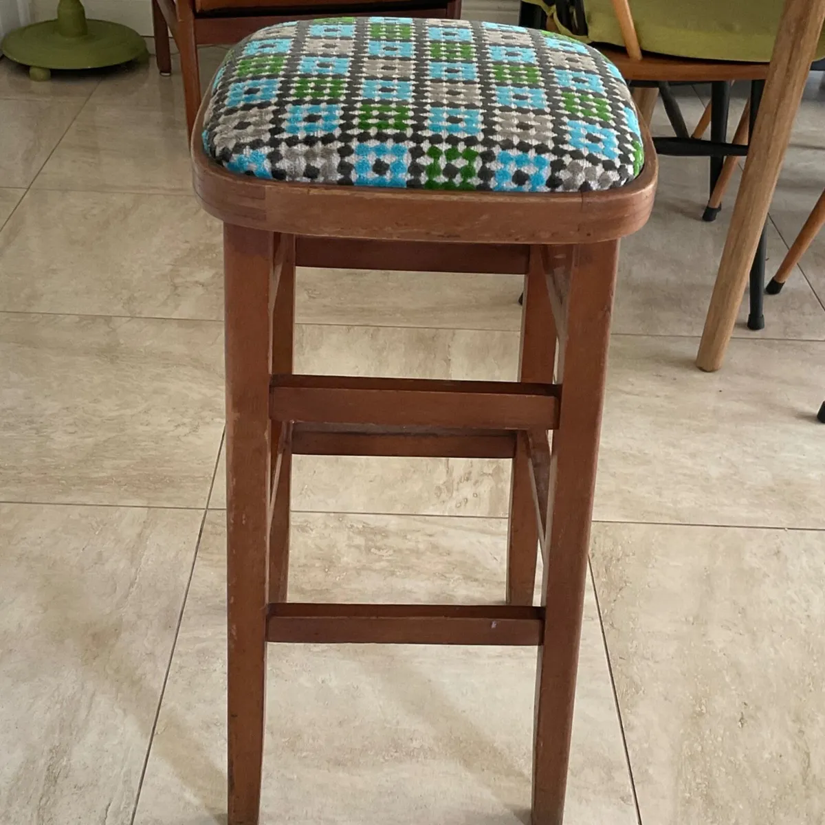 Mid Century High Stool - Image 4