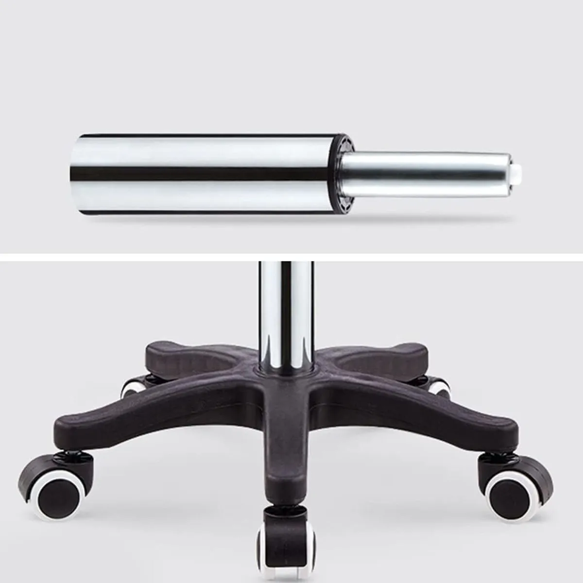PU Leather Saddle Stool – Swivel Chair with Wheels - Image 3