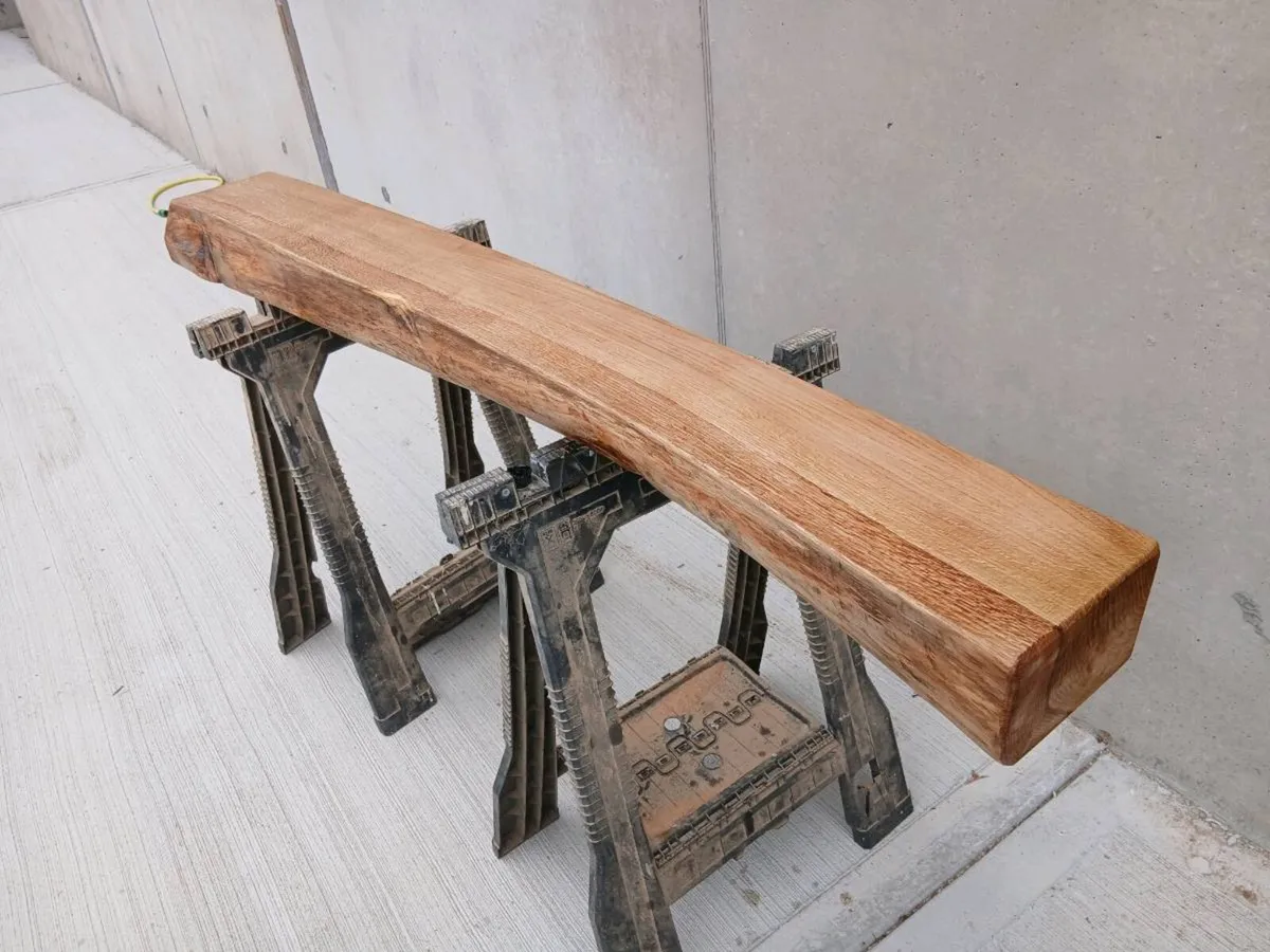 Mantle beams live edge straight  cut  pot belly - Image 2