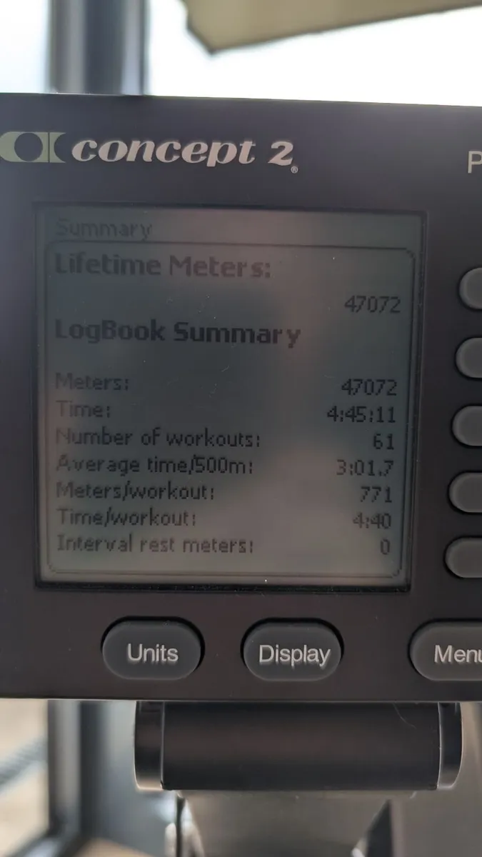 Concept 2 Rower Model D PM5, As New, 33% Off New - Image 2