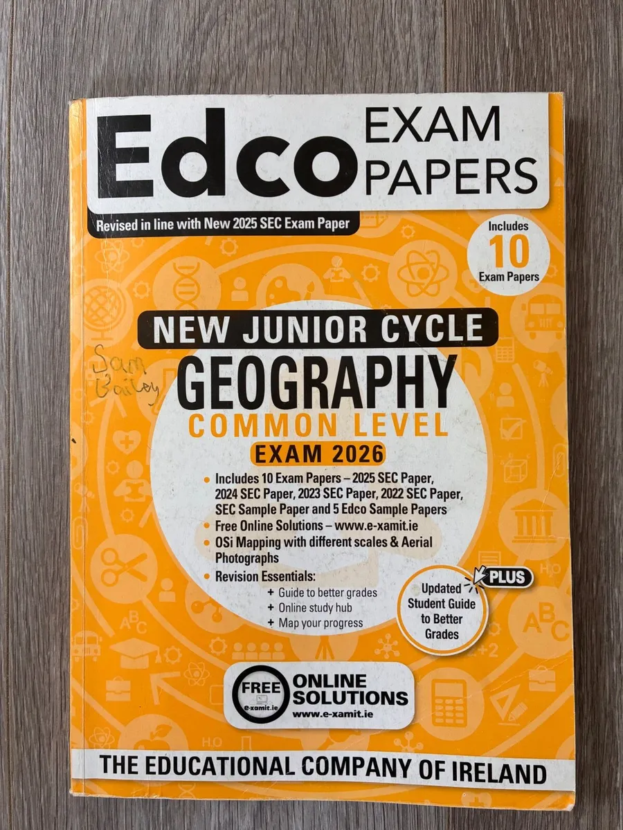 Edco Exam Papers for the New Junior Cycle Geograph