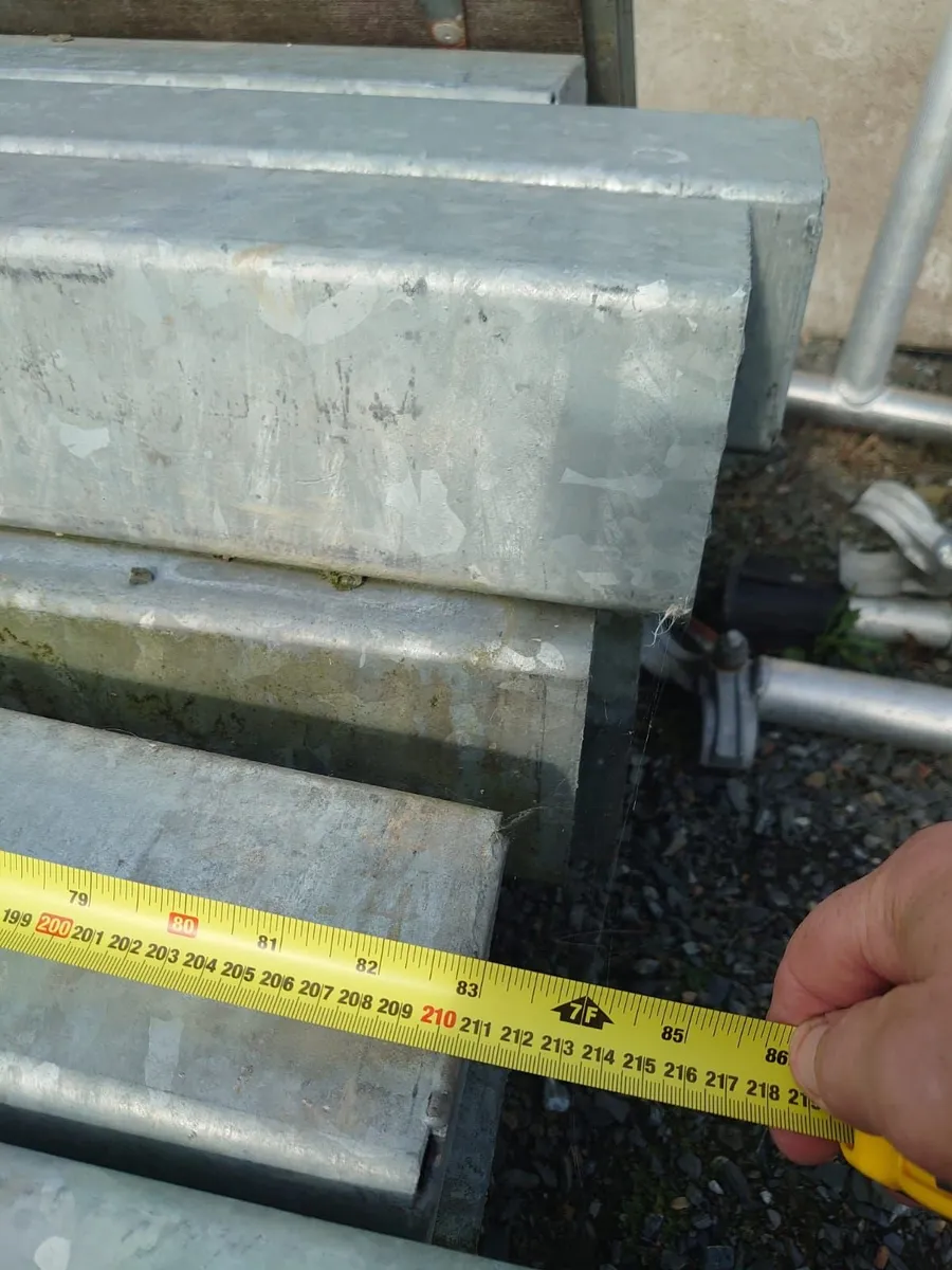 2 Galvanised gate posts +Galvanised posts for sale - Image 2