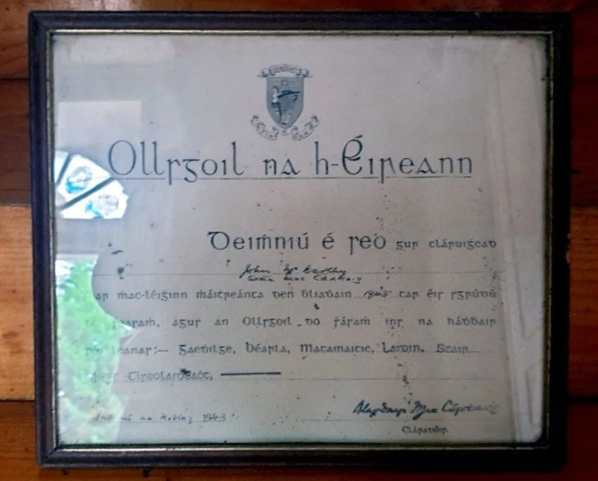 Vintage 1943 National University Ireland Cert' - Image 4