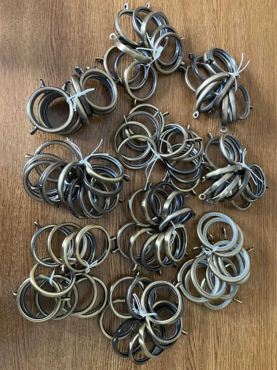 Brass curtain rings