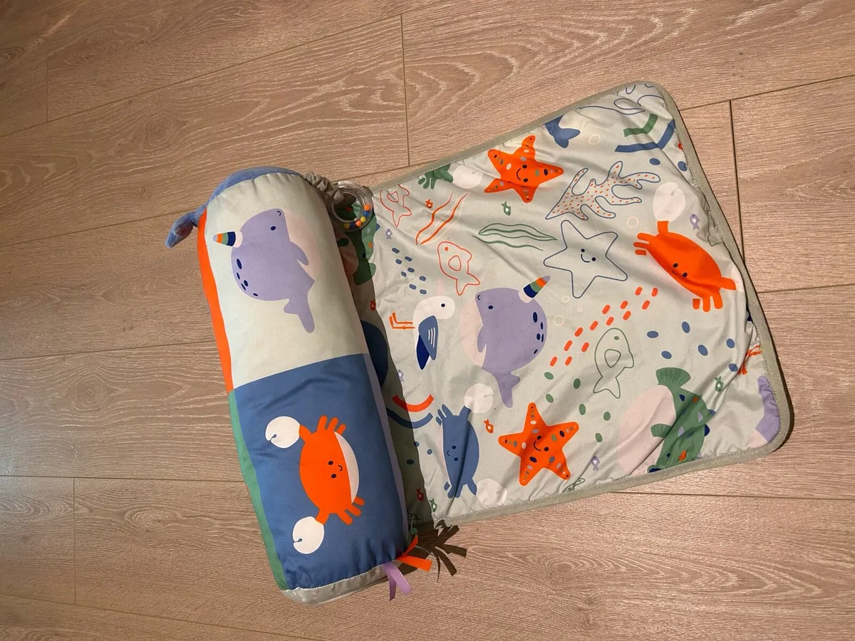 NUBY Baby Tummy Time Pillow and Mat - Image 1