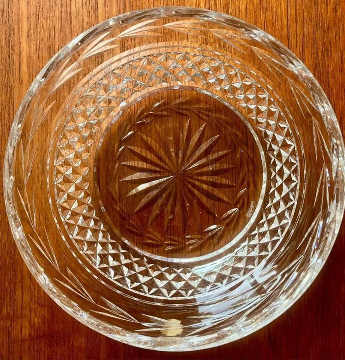 Pristine Vintage Waterford Crystal 8" Bowl, Glandore Pattern. - Image 2