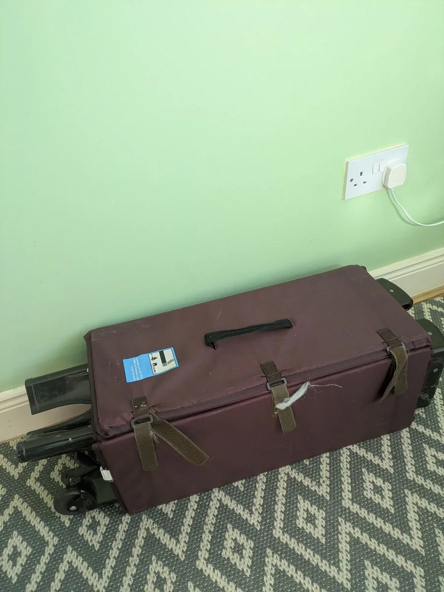 Free Travel cot and bed rail - Image 2