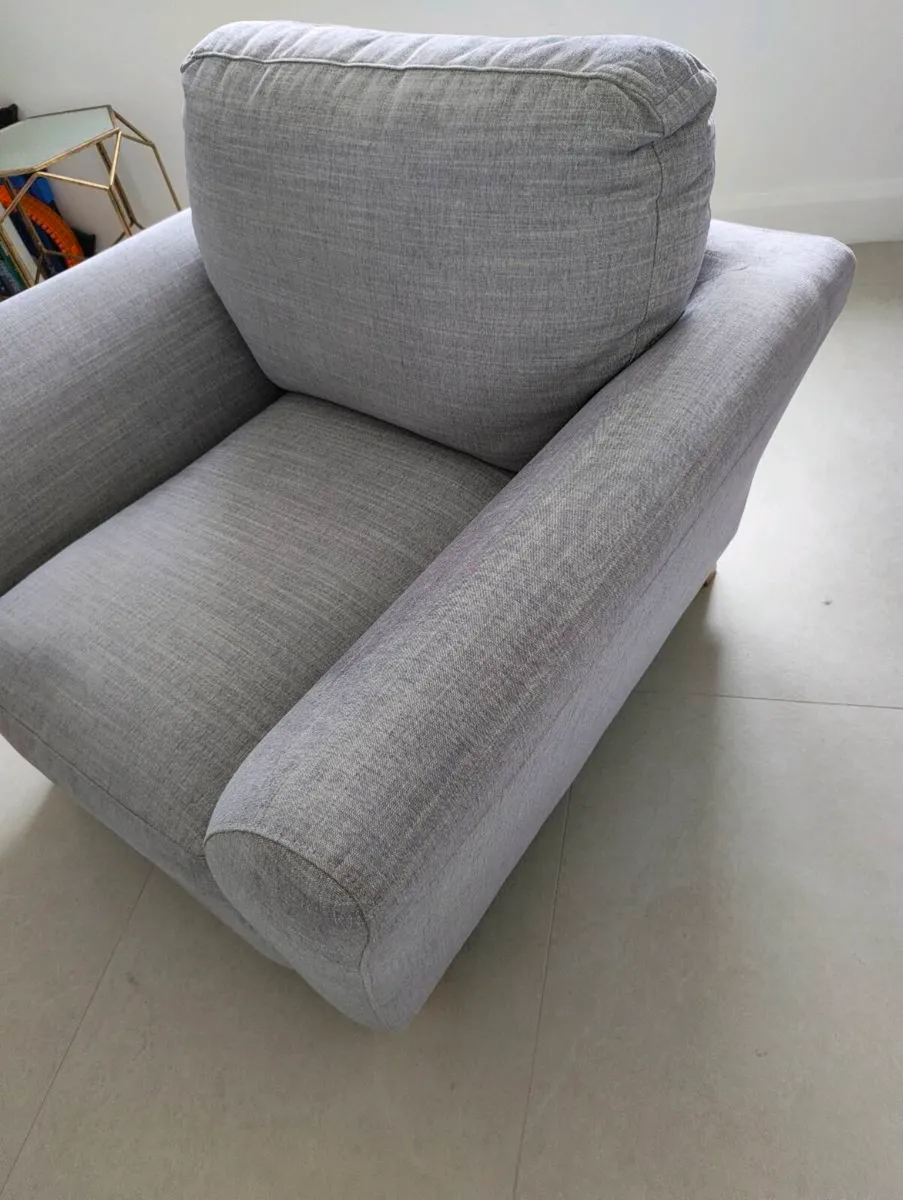 Armchair - light grey, clean, very comfortable - Image 2