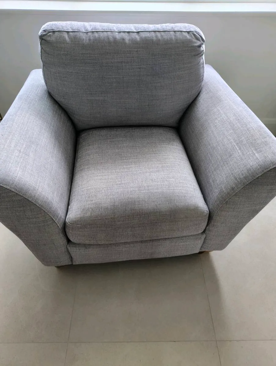 Armchair - light grey, clean, very comfortable - Image 3