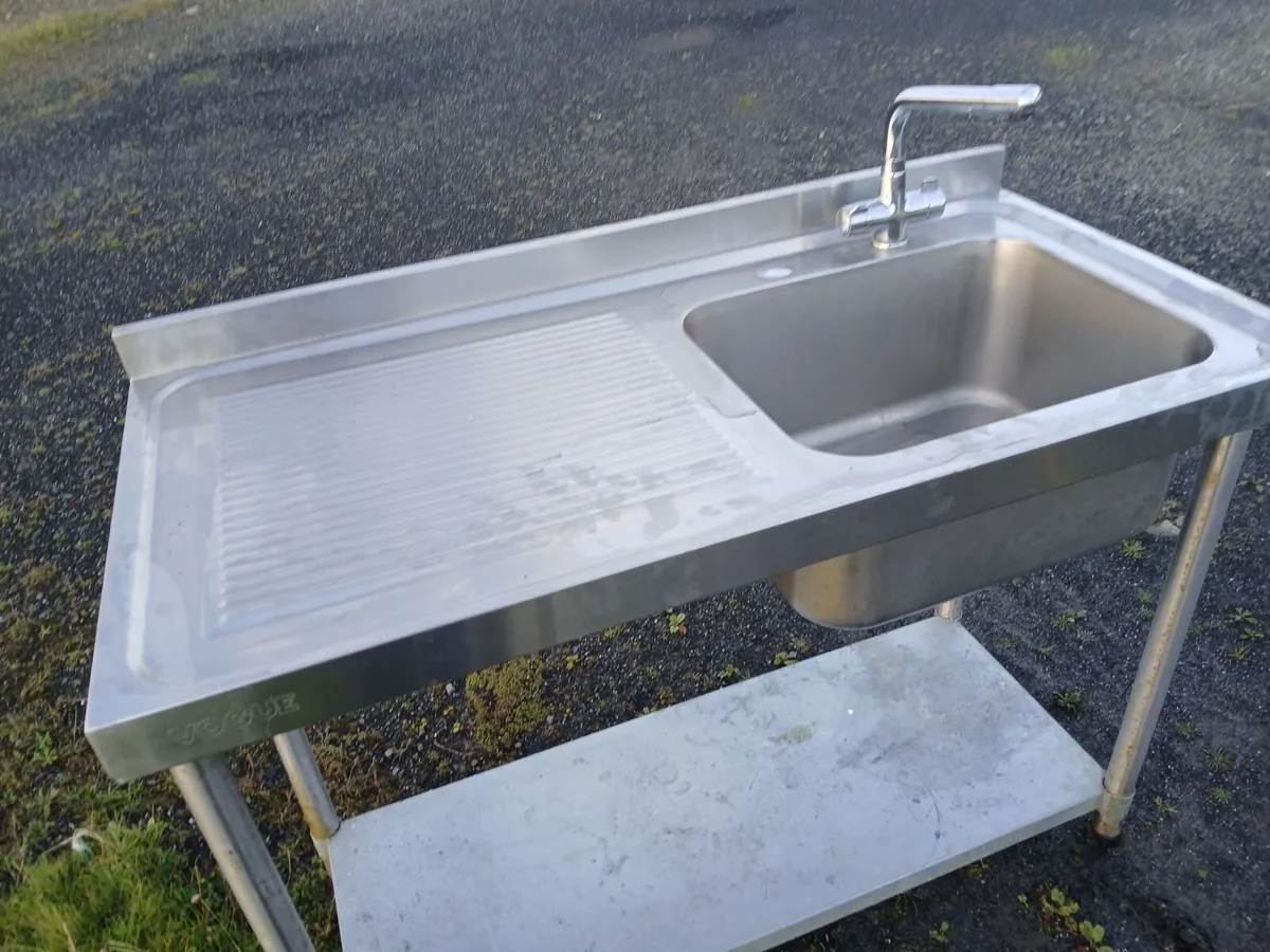 Staneless steel cabbinet sink unit complete - Image 1