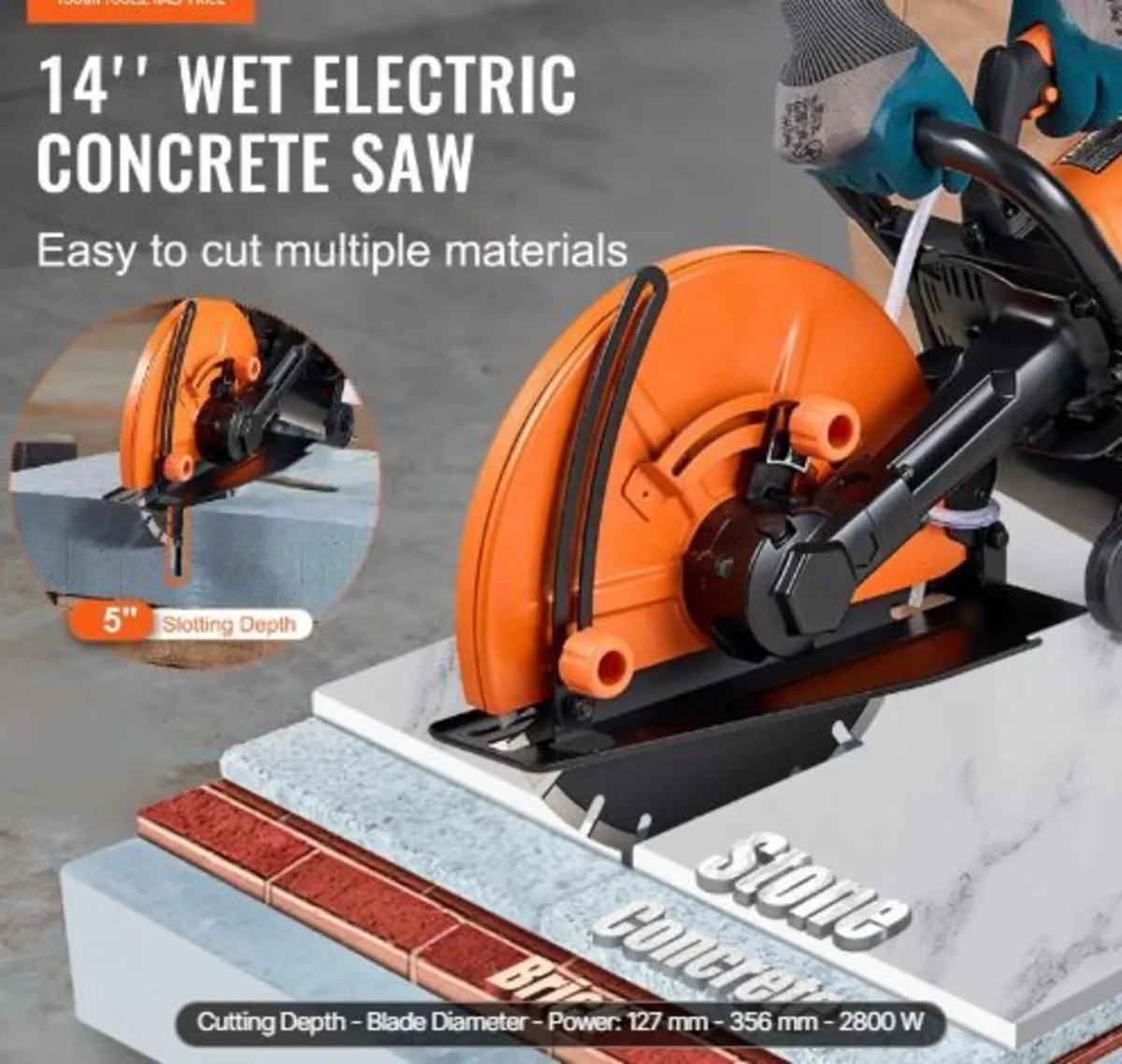 14"/35.6 cm Electric Concrete - Image 1