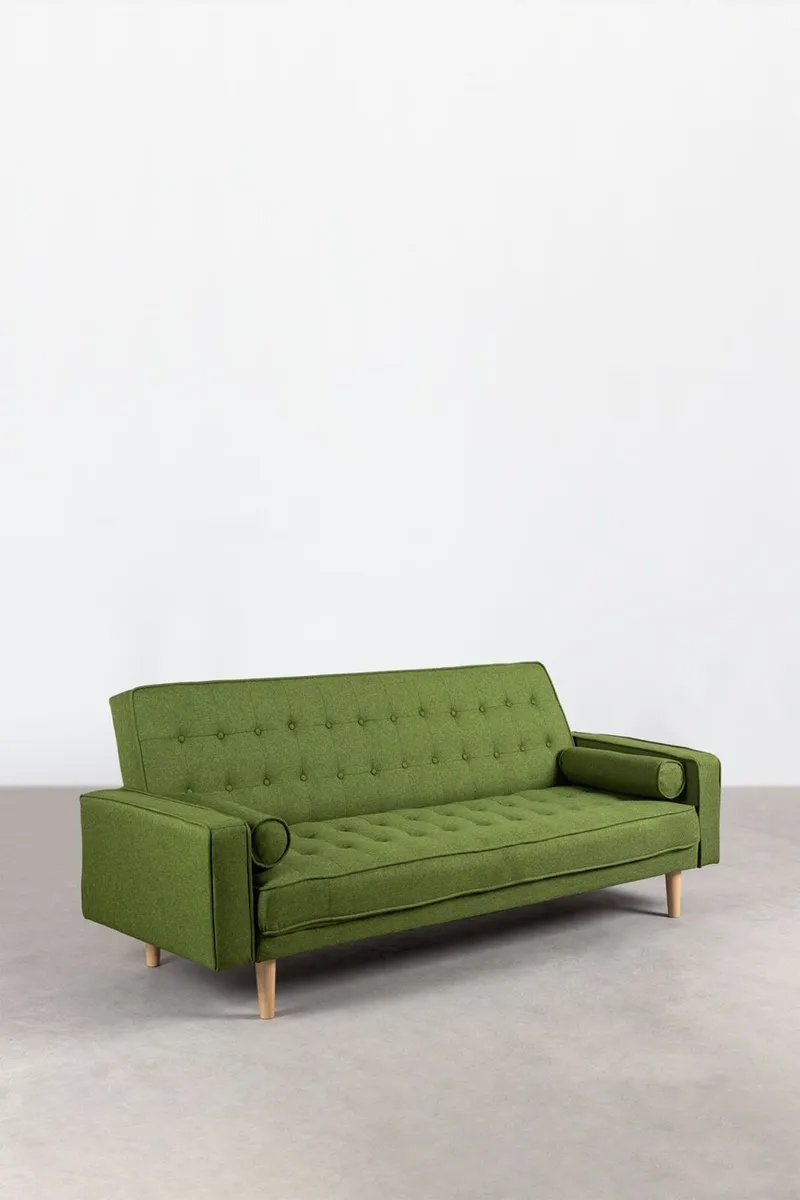 3-seater sofa bed in Brion linen - Image 4