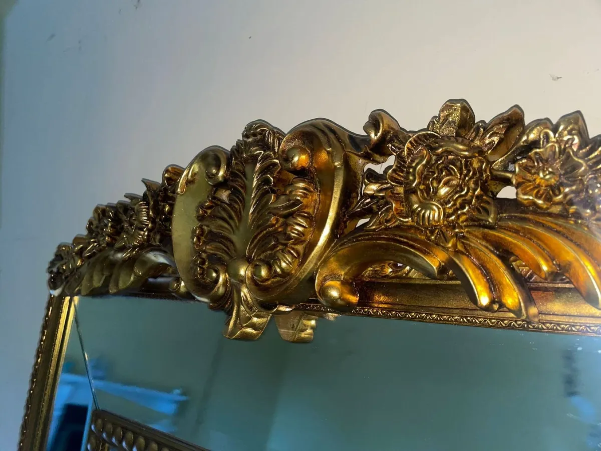 Large Ornate Gilt  Mirror / Overmantel Mirror - Image 3