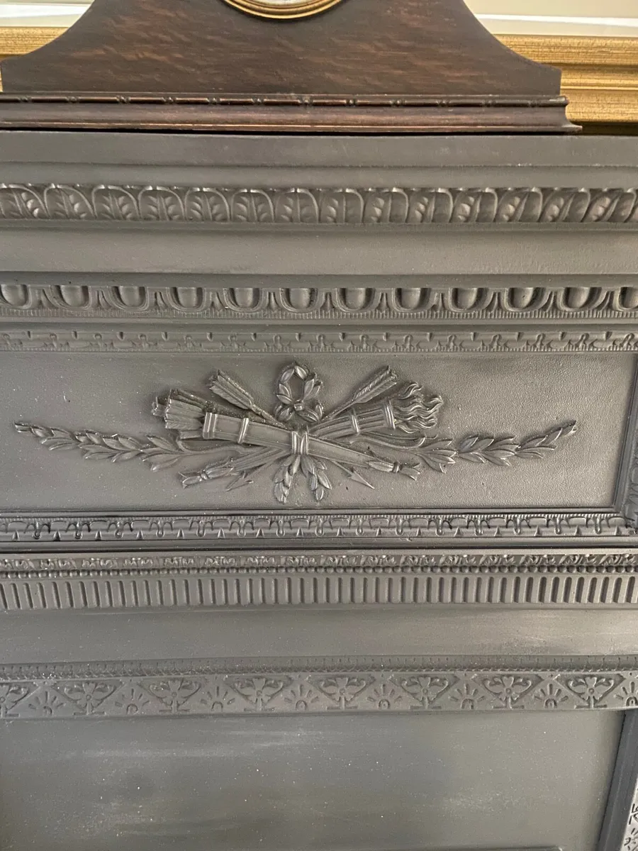 Victorian Black Cast Iron Fireplace - Image 4
