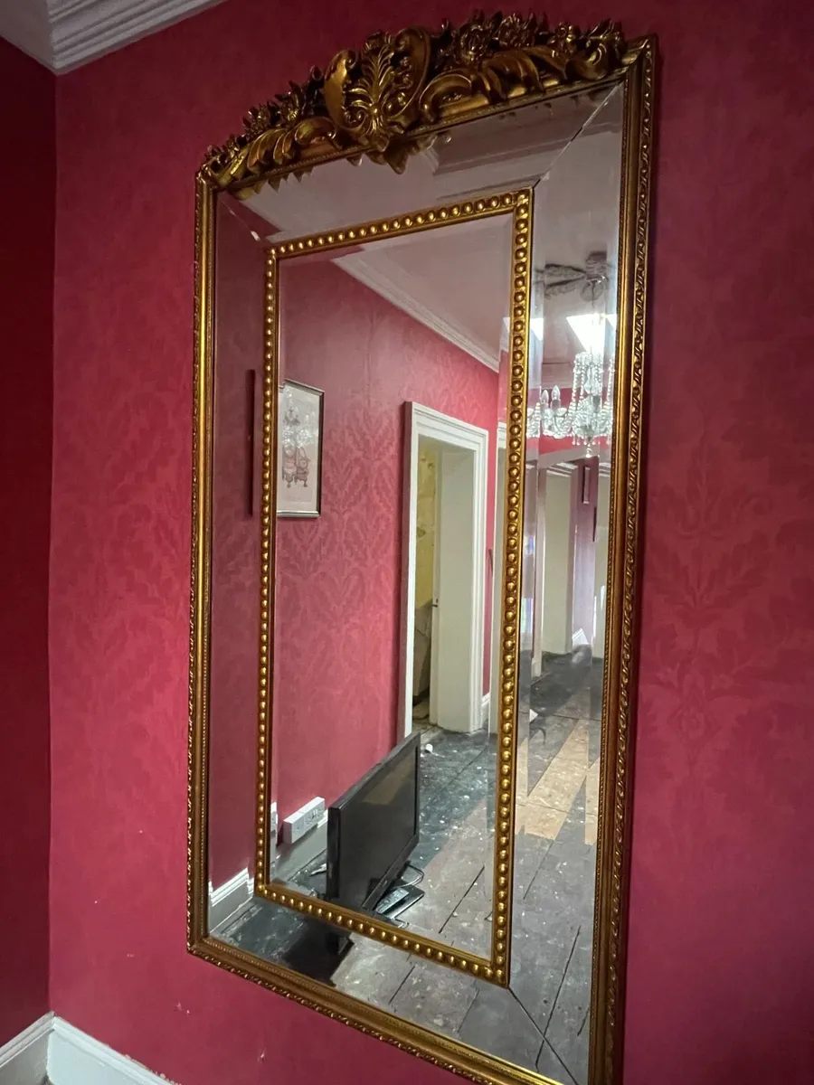 Large Ornate Gilt  Mirror / Overmantel Mirror - Image 1