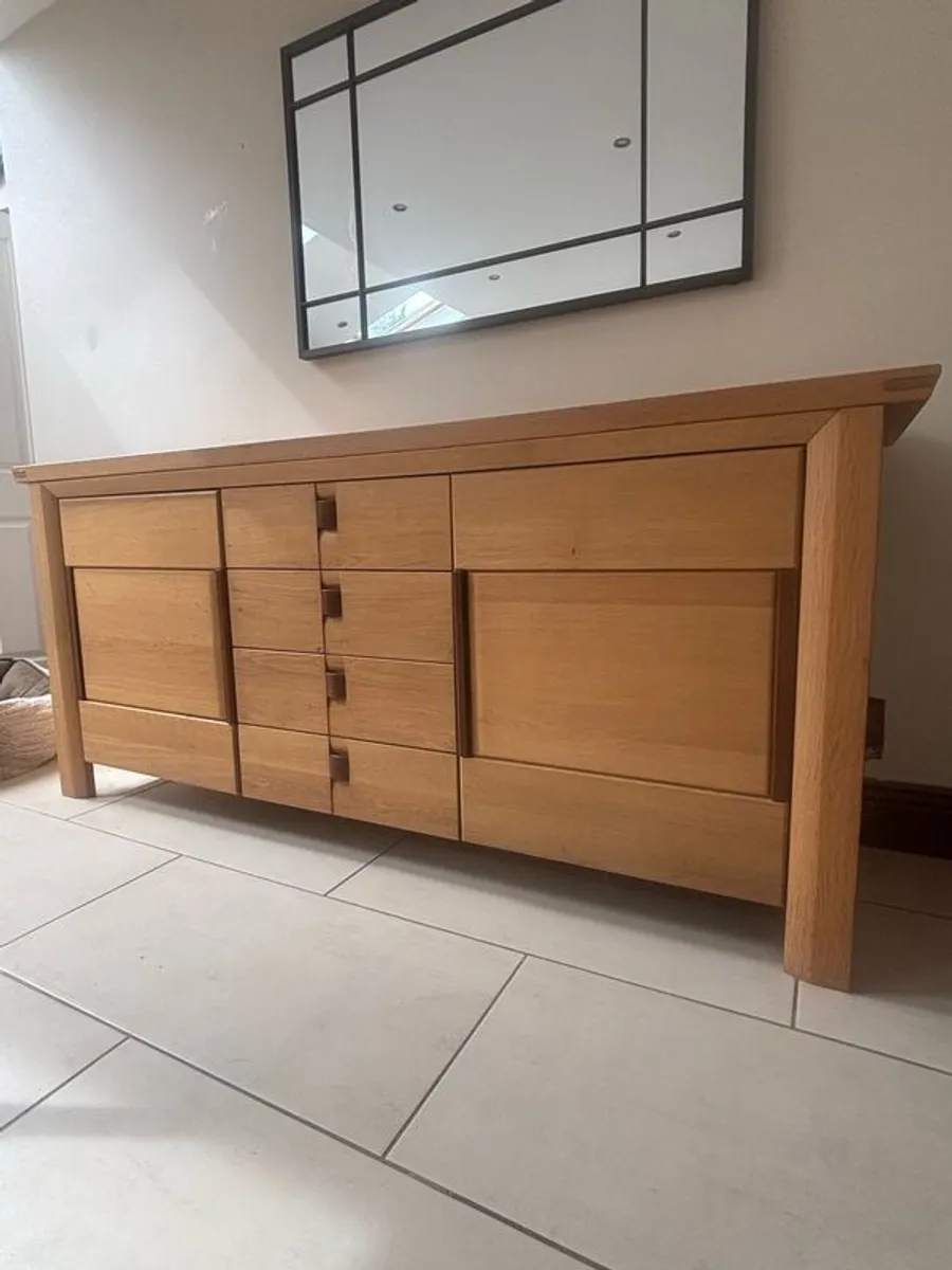 Dining room Oak with Mahogany detail Sideboard - Image 2