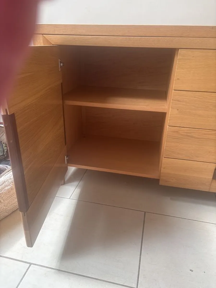 Dining room Oak with Mahogany detail Sideboard - Image 3
