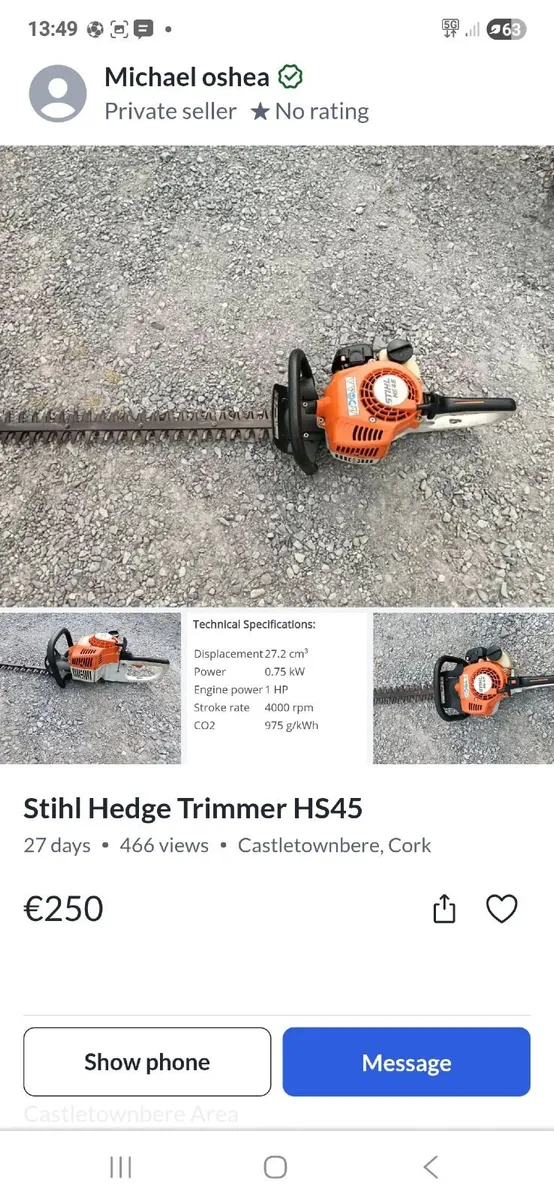 STIHL HS 45 Hedge clipper - Image 2