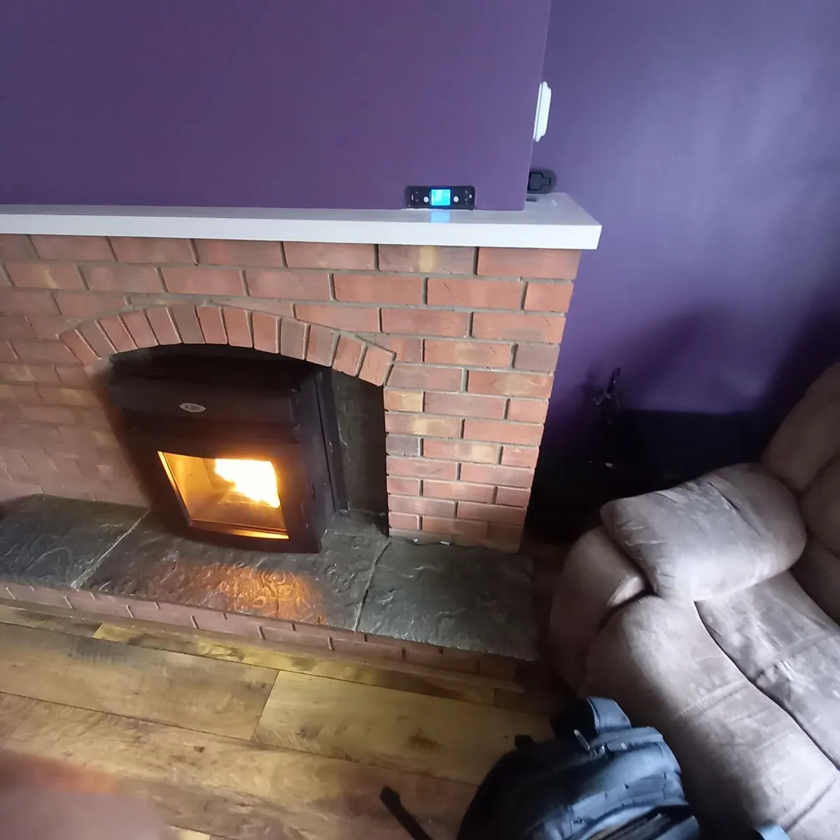 Insert wood pellet stove, 13kw, perfect condition - Image 4