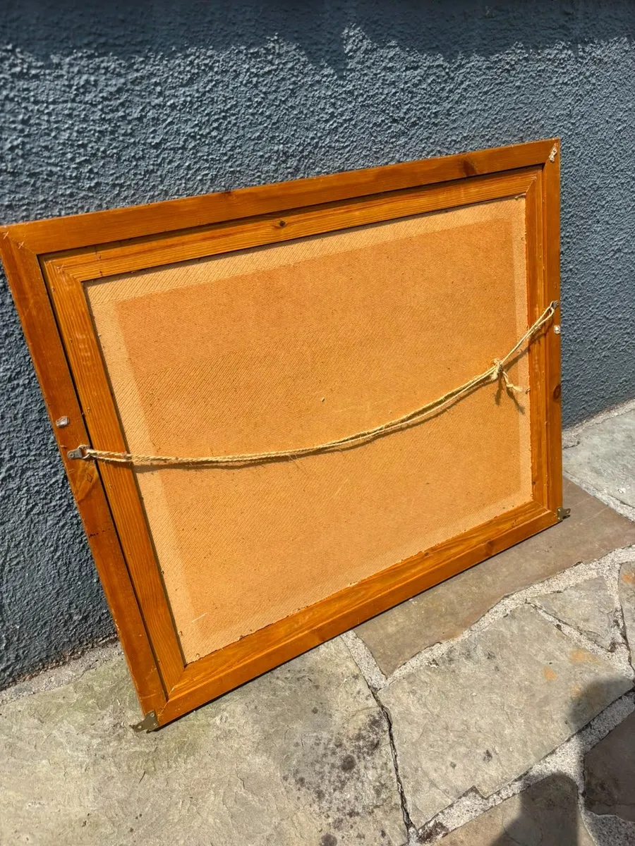 Framed Still Life Print - Wine, Cheese, and Bread - Image 3