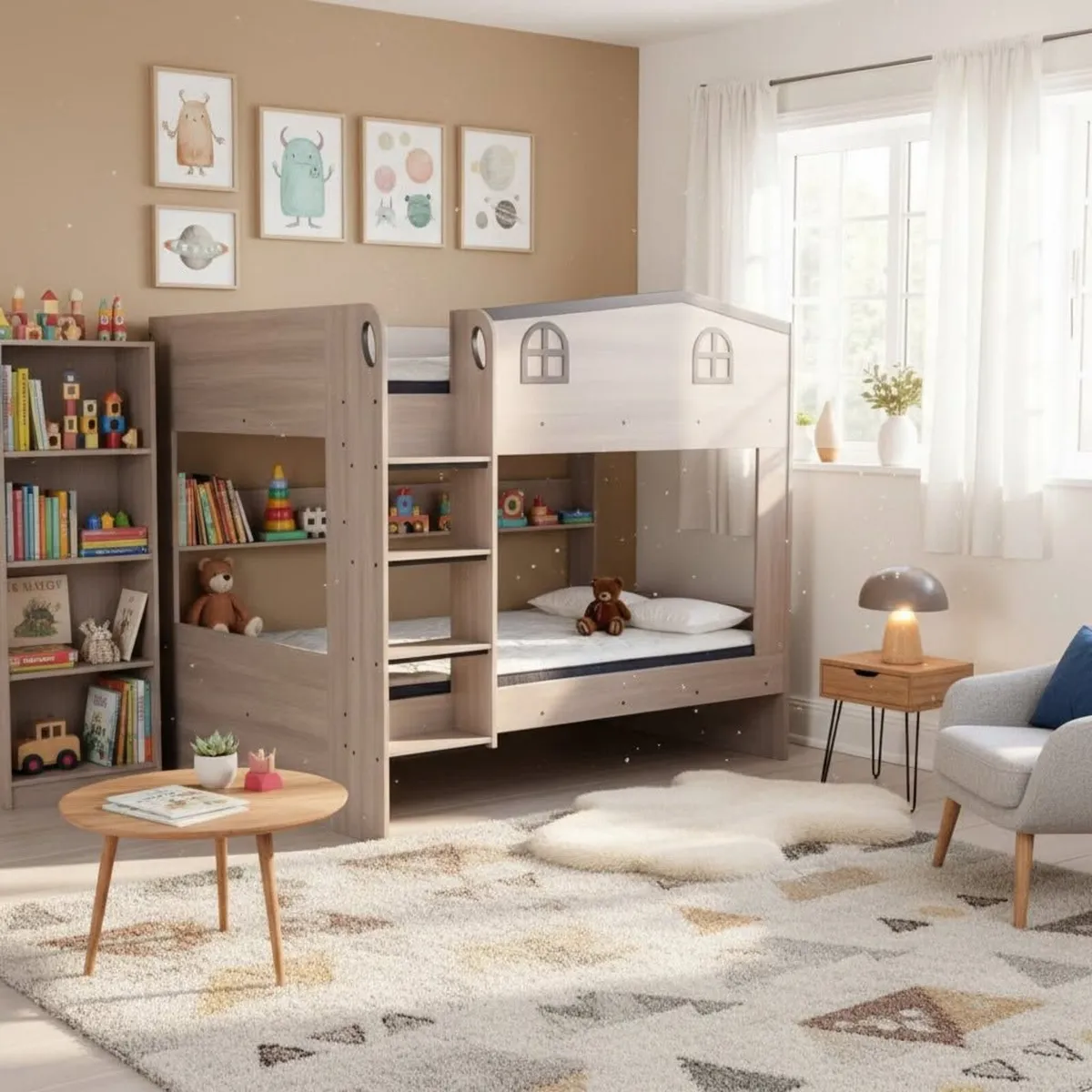 SMALL DOUBLE BUNK BEDS