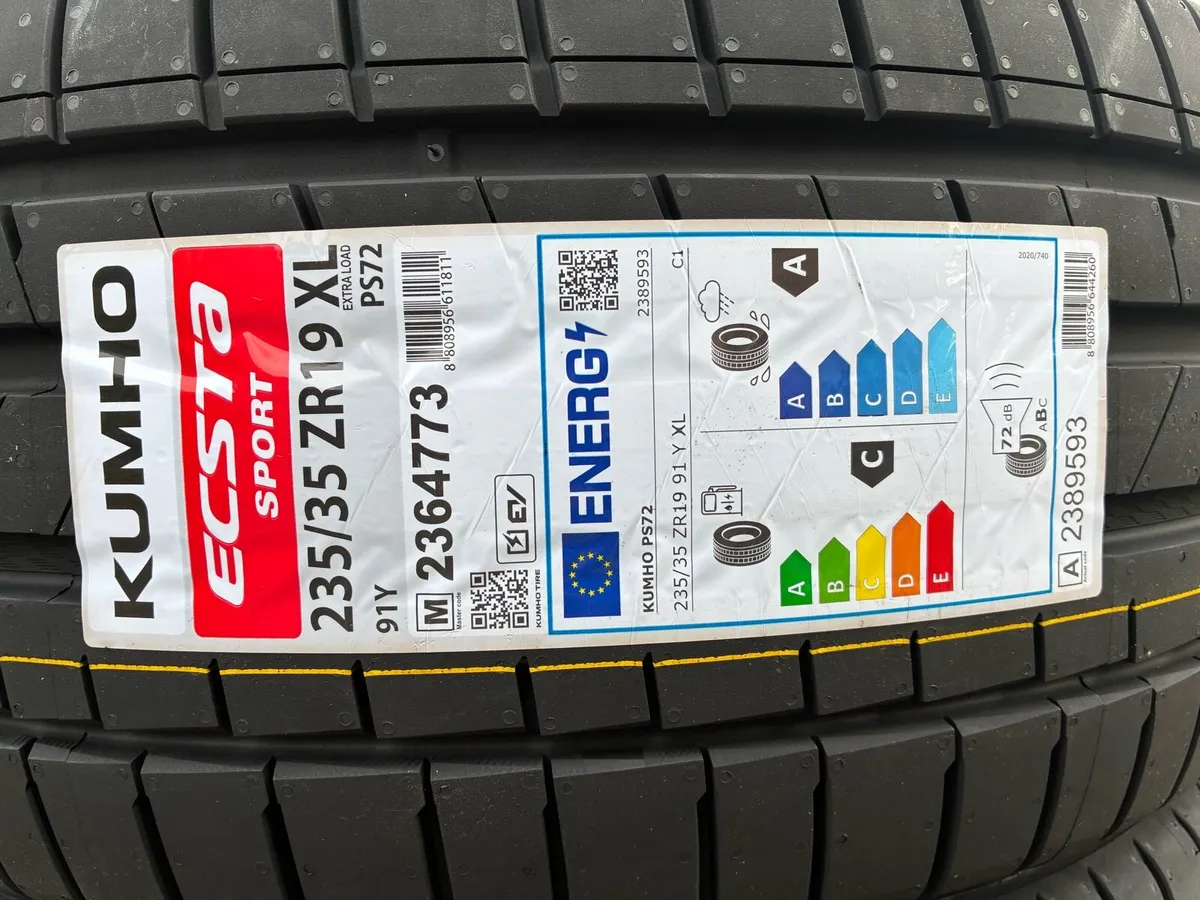 4x Kumho Ecsta Sport PS72 235/35R19 91Y XL - Image 2