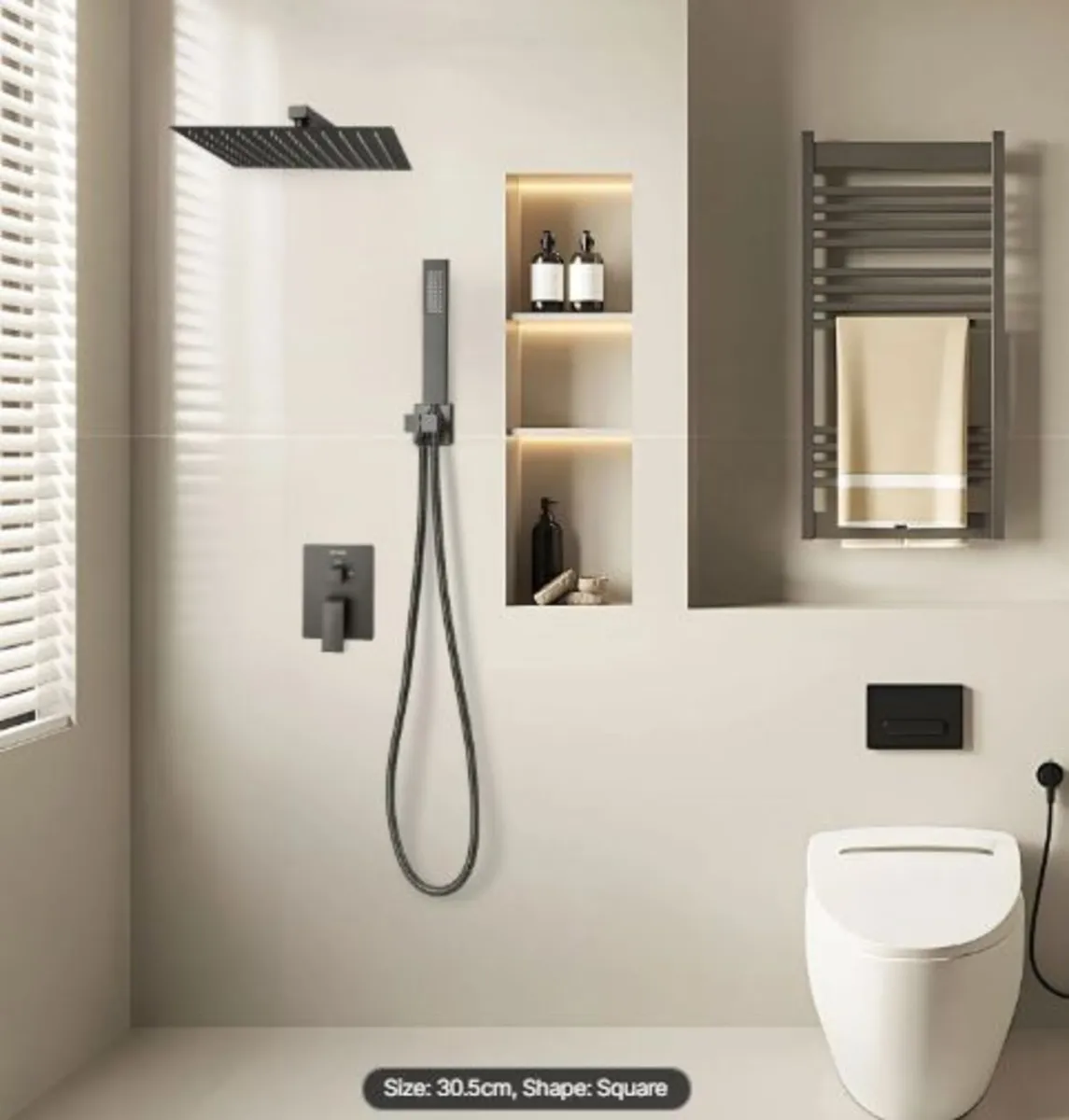 Shower Faucet Set, Rainfall Bathroom Shower System - Image 2